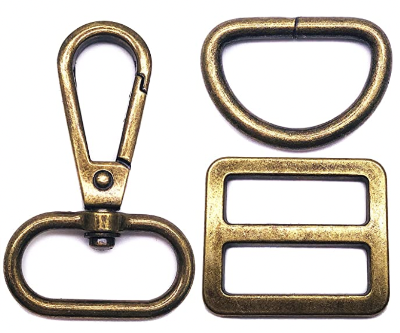 Replacement D Ring Purse Hardware Swivel Snap Hooks Rotatable Push Gate Clip Lobster Claw Clasp
