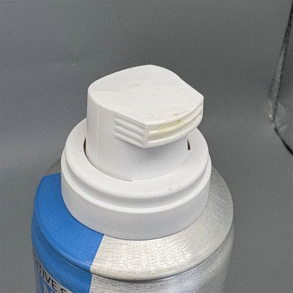 Low-Force Actuation Valve, Easy-Press Foam Head for Comfort Shaving Cream - Light Touch & Senior-Friendly Dispenser