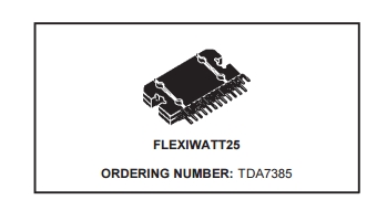 TDA7385 electronics Components 4 x 30W QUAD BRIDGE CAR RADIO AMPLIFIER