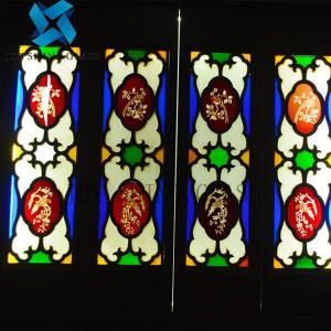 Cheap Luxury Decorative Stained Glass Panels Crystal Art Glass For Door for sale