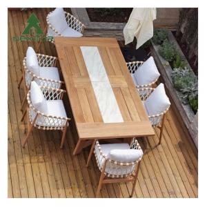 Cheap Durable Simple Patio Furniture Garden Table And Chairs Teak Outdoor Dining Set for sale