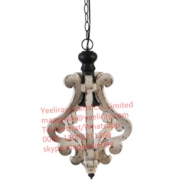 Quality YL-L1002 2017 hot selling indoor decoration wood material harper chandelier for home Antique hanging pendant lights wholesale