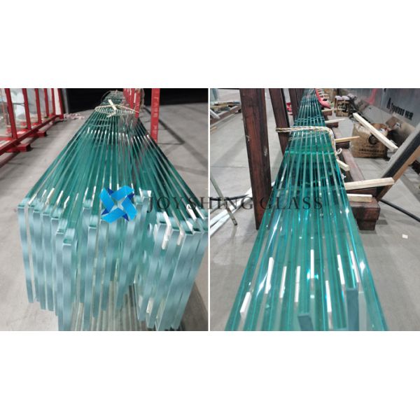 Ultra clear tempered glass Customized 19mm Ultra Clear Tempered Glass Curtain Wall