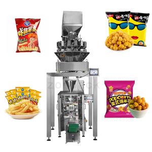 Cheap Puffed Food Pillow Bag Packing Machine PLC Control Fully Automatic for sale