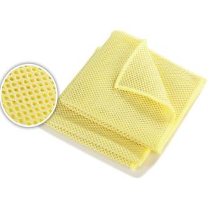 Cheap Polyester Microfiber Cleaning Cloth Weft Sandwich Cloth For Kitchen for sale