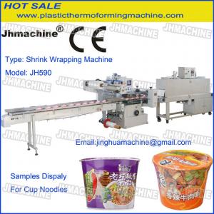 Cheap Cup Noodles and Cup Coffee Auotmatic shrink wrapping With Strink Tunnel CE Standard for sale