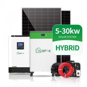 China Sunpok complete home solar system 5Kw 10Kw 12Kw residential solar electricity systems on sale