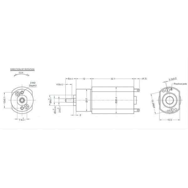 3-36v DC Gear Motor 2000-30000rpm Electric Lock Motor Brush