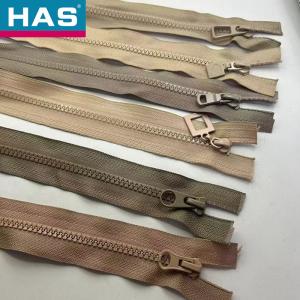 Cheap #5 Resin Coil Zipper With Hard Material Thick Teeth Open End Design for sale