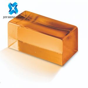 Cheap Solid Crystal Glass Block Brick Rectangular For Decoration / Building for sale