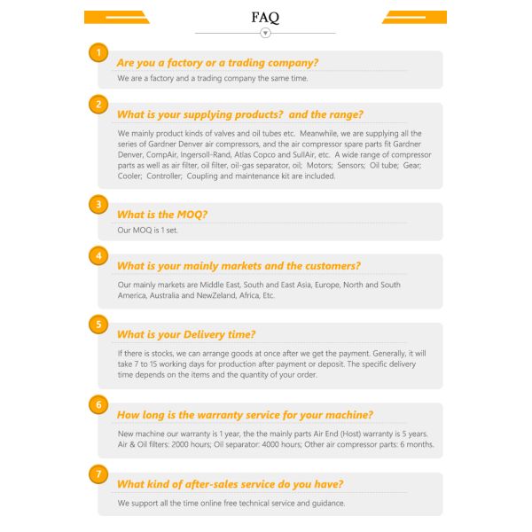 QX100370 CompAir Gardner Denver Oil Cooler Air Compressor Spare Parts Supply Durable