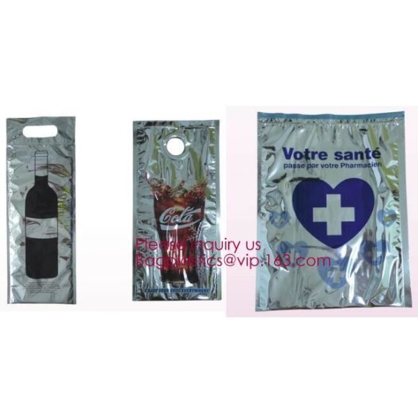 Aluminum Foil Insulated Cooler Bags Waterproof Folding Thermal Lunch Bag,Zip-Lock Grocery Handle Thermal Insulation Cool