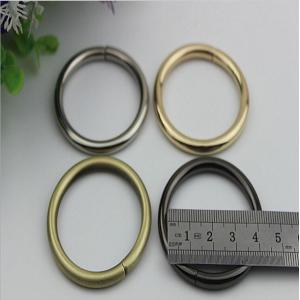 Cheap Design hanging plating gold 1.5 inch metal wire iron o-ring buckles for backpack for sale