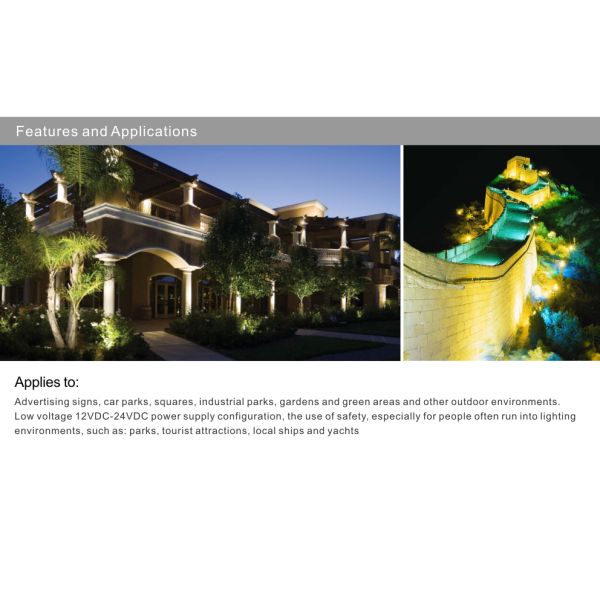 30W LED Floodlights DC12V/24V IP65 Waterproof Bridgelux LED Bulbs flooding Spotlight