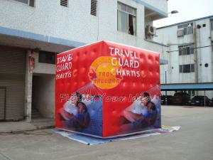 China 3.5m attractive filled cube balloon with four sides digital printing for Political events on sale