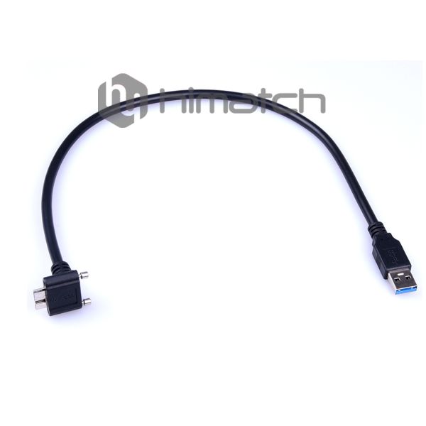 Durable USB 3.0 To Micro USB Cable With Thumbscrew Locking Connector
