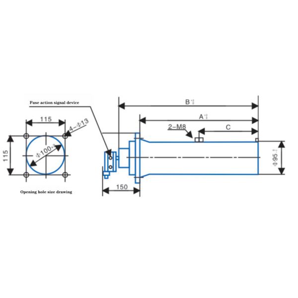 Xrnt3-15.5q High-Voltage Current-Limiting Fuse for The Wind Power Transformer Protection