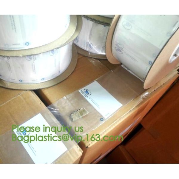 custom design degradable clear self adhesive seal plastic auto bag,Bag sealing pre-opened poly bags on a roll,transparen