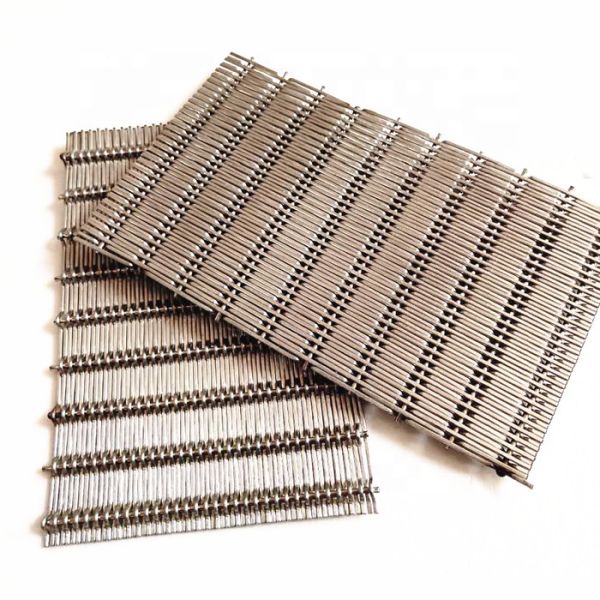 Pre - Crimped Woven Architectural Wire Mesh Panels With Versatile Spine Frame