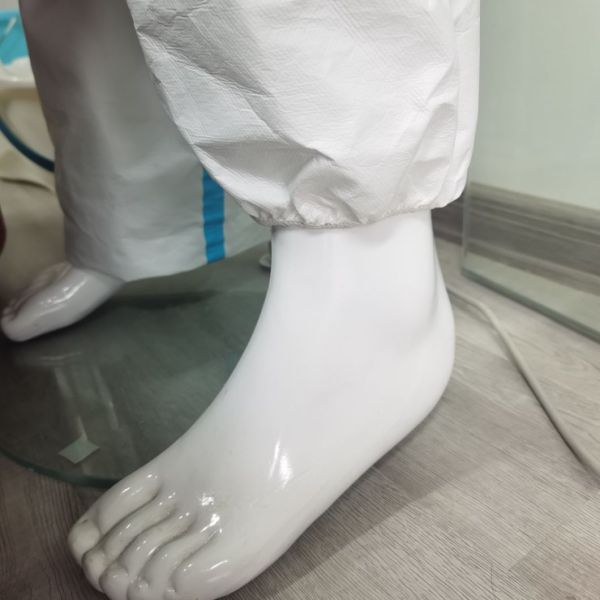 Fully Closed CE Type 4 5 6 Anti Static Disposable Microporous Coverall For OEM Accepted