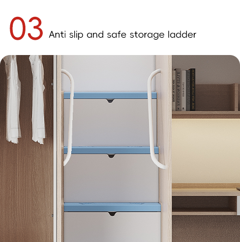 Practical and durable, Support customization super-safe bed from myidea under the table modern student apartment bed