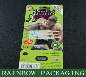 China Black Mamba Sex Pills Packaging Blister Card Packaging for Men's Enhancement on sale