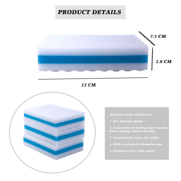 Magic Sponge Eraser for Kitchen Bathroom Rust Removal