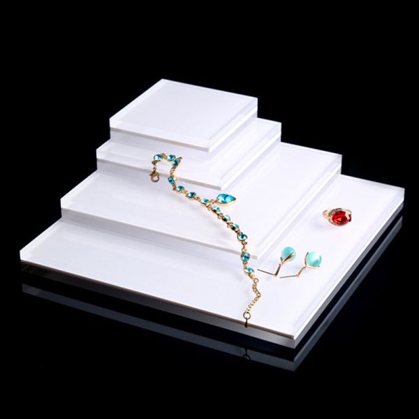 Square Acrylic Display Rack Stand For Jewelry Earrings Bracelets Necklaces Pendants Cosmetic