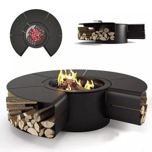 Cheap Multi Functional Outdoor Fireplaces Smokeless Fire Pit Table For Garden Furniture for sale