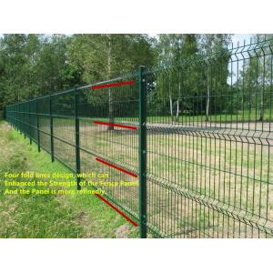 Buy cheap Green Black Vinyl Coated Welded Wire Fencing , Railway Garden Wire Fencing from wholesalers