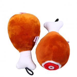 Cheap Bite Resistant Drumstick Dog Toy Sound Plush Toy Teddy Toy for sale