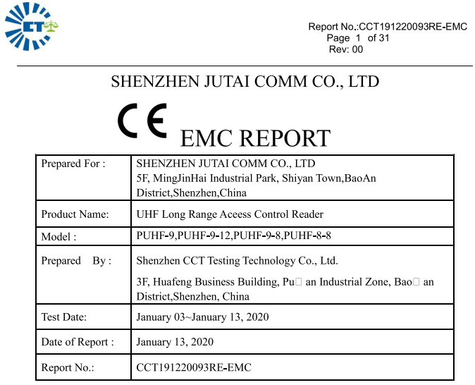 Anti Clone UHF RFID Reader Long Range Access Control Parking System