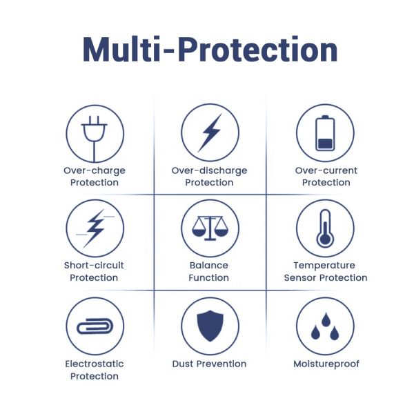 6S 22.2V Overcharge/Short Circuit Protection lithium Battery Protection Board BMS for Li-ion Packs