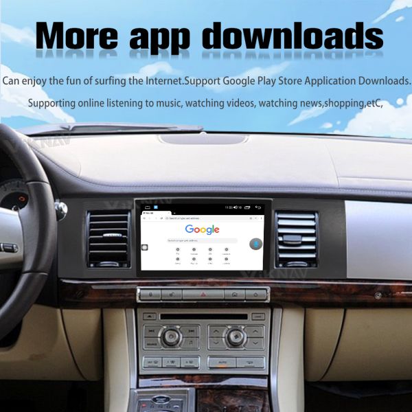 Keep Original Car Functions Android Head Unit For Jaguar XJ 2007-2014 With CarPlay