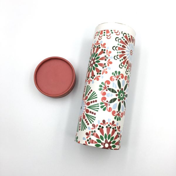ODM Paper Tube Tea Packaging PT08 Food Grade Cardboard Box Cylinder Container