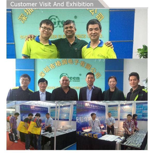 60w Soldering Iron Kit Temperature Adjustable Plastic Aluminum Alloy Green K010