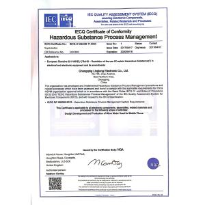 Chongqing Linglong Electronic Co., Ltd. Certifications