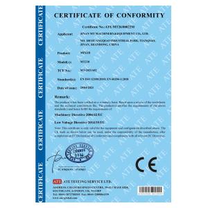 Jinan MT Machinery & Equipment Co., Ltd. Certifications