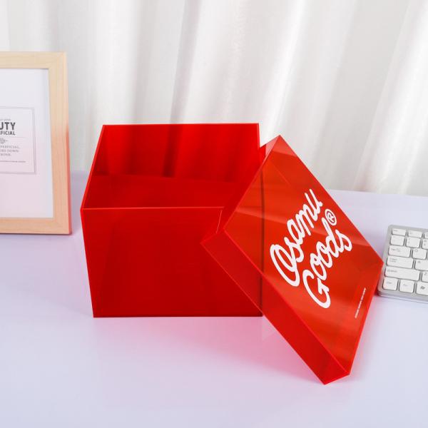 15x15x15cm Acrylic Storage Box Showcase With Secure Lid For Events Gifts Packaging