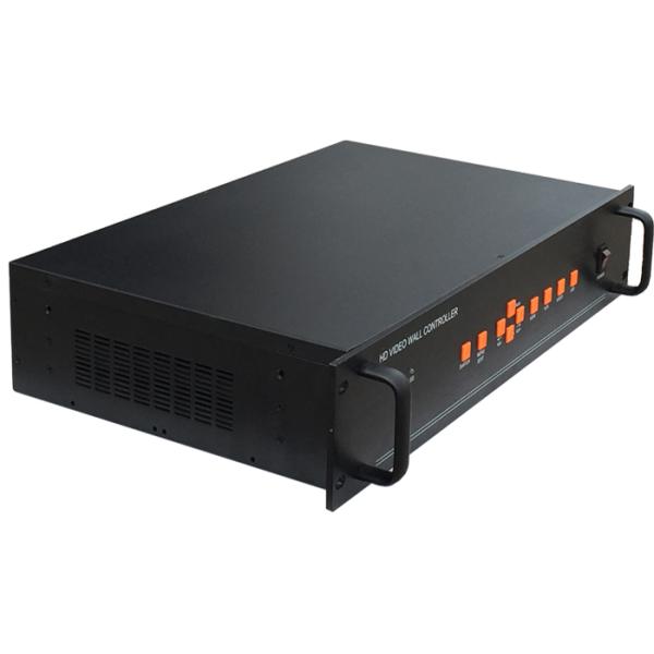 Black 1080P HDMI 1U LCD Video Wall Controller 1 Input 12 Output
