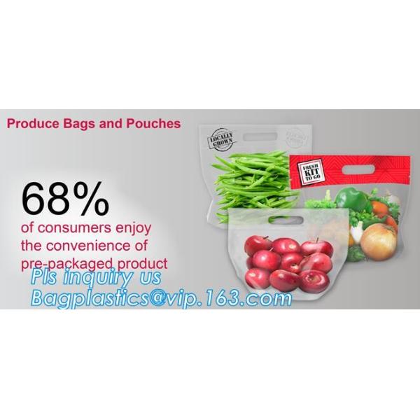 Fresh vegetable Grape Cherries transparent plastic Packaging Bag, Slider Zipper Cherry Packing Bags, GRAPE & CHERRY BAGS