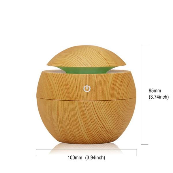 Plastic Lamp Cover Wood Grain Aromatherapy Diffuser