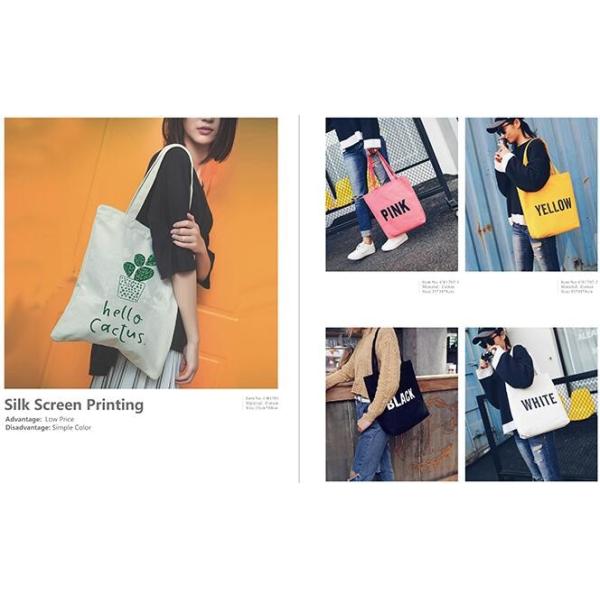 Custom silk screen printed Cotton material handle style blank natural cotton canvas bag without logo bagplastics bagease