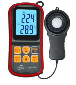 Split Type Screen Backlight 0.1 Lux Digital Lux Meter , Calibrated Lux Meter