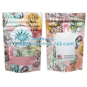 Buy cheap Resealable Holographic Zip lockk Bag, slidelock Bags Smell Proof Mylar Baggies from wholesalers