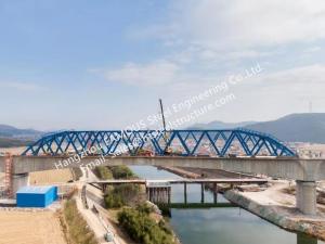 China Modular Galvanized Steel Bridge , Temporary Portable Single Lane Road Bridge ASTM on sale
