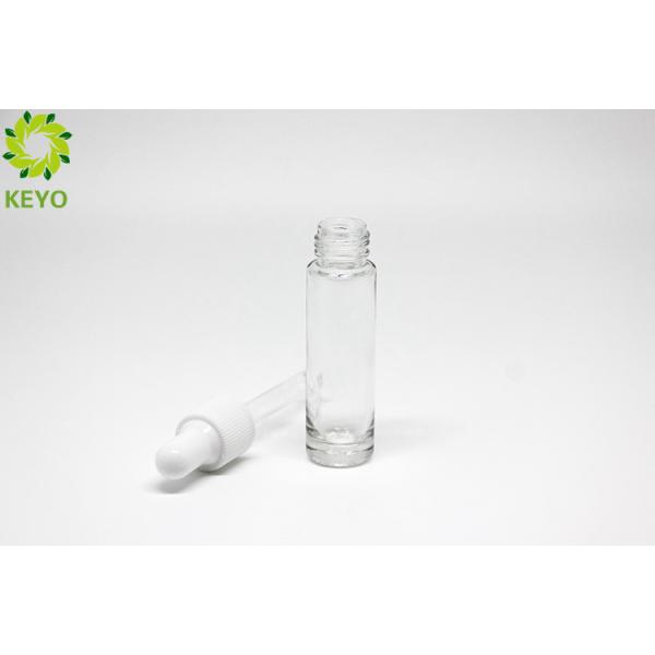 Thick Bottom Clear Glass Foundation Pump Bottle 10ml Corrosion Resistant