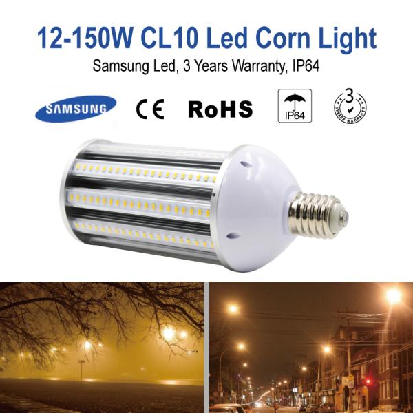 E40 E27 30w Corn Cob Light Bulbs Indoor / Outdoor Lighting Replacement 5700K