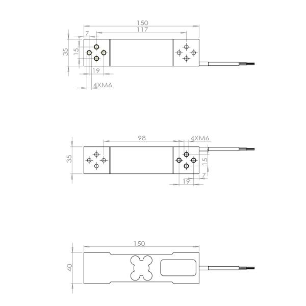 CHCP-2 Single Point RS232 Platform Scale Load Cell