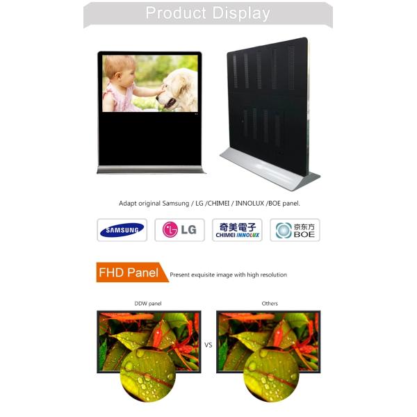 65 Inch Horizontal Query Interactive Digital Signage NTSC